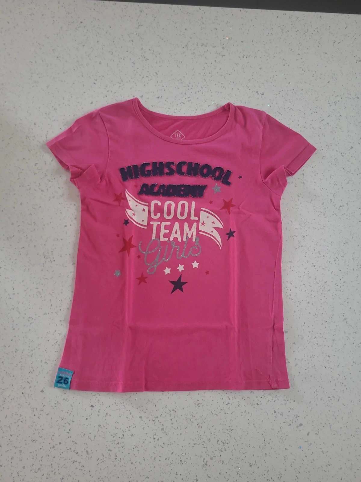 Tee-shirt fille fuchsia